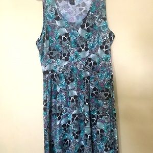 Hot Topic Floral Skull Skater Dress